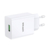 Kép 4/5 - Vipfan E03 hálózati töltő, 1x USB, 18W, QC 3.0 + Lightning kábel (fehér)