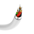 Kép 4/4 - Vipfan L08 USB-C és mini jack 3.5mm AUX kábel, 10cm (fehér)