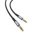 Kép 2/5 - Vipfan L11 mini jack 3.5mm AUX kábel, 1m, aranyozott (szürke)