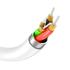 Kép 4/5 - USB-C Lightning kábel Vipfan P04, 3A, PD, 1m (fehér)