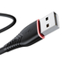 Kép 2/2 - USB-Micro USB kábel Vipfan Anti-Break X01, 3A, 1m (fekete)
