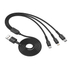 Kép 3/3 - USB kábel Vipfan X02 3in1 USB-C / Lightning / Micro 3.5A 1.5m (fekete)