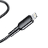 Kép 2/3 - USB és Lightning kábel Vipfan Colorful X11, 3A, 1m (fekete)