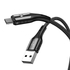 Kép 2/3 - USB és Micro USB kábel Vipfan Colorful X13, 3A, 1.2m (fekete)