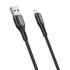 Kép 3/3 - USB és Micro USB kábel Vipfan Colorful X13, 3A, 1.2m (fekete)