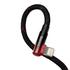 Kép 3/5 - Baseus USB-C to Lightning MVP 20W 1m Cable (Black-red)