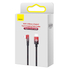 Kép 4/5 - Baseus USB-C to Lightning MVP 20W 1m Cable (Black-red)
