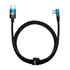 Kép 1/7 - Baseus MVP2 USB-C - USB-C kábel, 100W, 1m (fekete/kék)