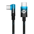 Kép 2/7 - Baseus MVP2 USB-C - USB-C kábel, 100W, 1m (fekete/kék)
