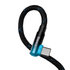 Kép 5/7 - Baseus MVP2 USB-C - USB-C kábel, 100W, 1m (fekete/kék)