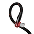 Kép 5/7 - Baseus MVP2 USB-C - USB-C kábel, 100W, 1m (fekete/piros)