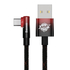 Kép 4/6 - Baseus Elbow USB to USB-C 100W 2m angled cable (black-red)