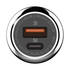 Kép 3/4 - Car charger LDNIO C1, USB + USB-C, PD + QC 3.0, 36W (black)
