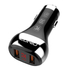 Kép 1/5 - Car charger LDNIO C2, 2x USB, QC 3.0, LED, 36W (black)