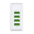 Kép 3/4 - Wall charger LDNIO 4403, 4x USB, 22W (white)