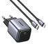 Kép 1/2 - UGREEN CD318 Nexode mini, USB-C, PD3.0, QC4.0, GaN, 20W charger (Gray)