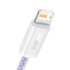 Kép 2/5 - Baseus Dynamic 2 USB - Lightning töltőkábel, 2.4A, 2m (lila)
