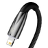 Kép 3/6 - Baseus Glimmer USB - Lightning töltőkábel, 2.4A, 2m (fekete)