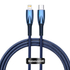 Kép 1/5 - Baseus Glimmer USB-C - Lightning töltőkábel, 20W, 1m (kék)