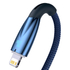 Kép 2/5 - Baseus Glimmer USB-C - Lightning töltőkábel, 20W, 1m (kék)