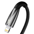 Kép 2/5 - Baseus Glimmer USB-C - Lightning töltőkábel, 20W, 1m (fekete)