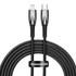 Kép 1/5 - Baseus Glimmer USB-C - Lightning töltőkábel, 20W, 2m (fekete)