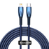 Kép 1/5 - Baseus Glimmer USB-C - Lightning töltőkábel, 20W, 2m (kék)