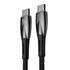 Kép 2/5 - Baseus Glimmer USB-C - USB-C töltőkábel, 100W, 1m (fekete)