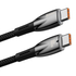 Kép 3/5 - Baseus Glimmer USB-C - USB-C töltőkábel, 100W, 1m (fekete)