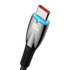 Kép 2/5 - Baseus Glimmer USB - USB-C töltőkábel, 100W, 2m (fekete)
