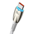Kép 2/5 - Baseus Glimmer USB - USB-C töltőkábel, 100W, 2m (fehér)