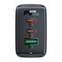 Kép 3/3 - Acefast A41 wall charger, 2x USB-C + USB, GaN 65W (black)