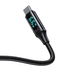 Kép 2/3 - Mcdodo CA-1080 USB to USB-C cable with display, 66W, 6A, 1.2m (black)